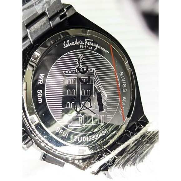 Ferragamo Men's Chrono Sport Chronograph Quartz Black SFUI00621 (MSRP $1,495) - Picture 6 of 11